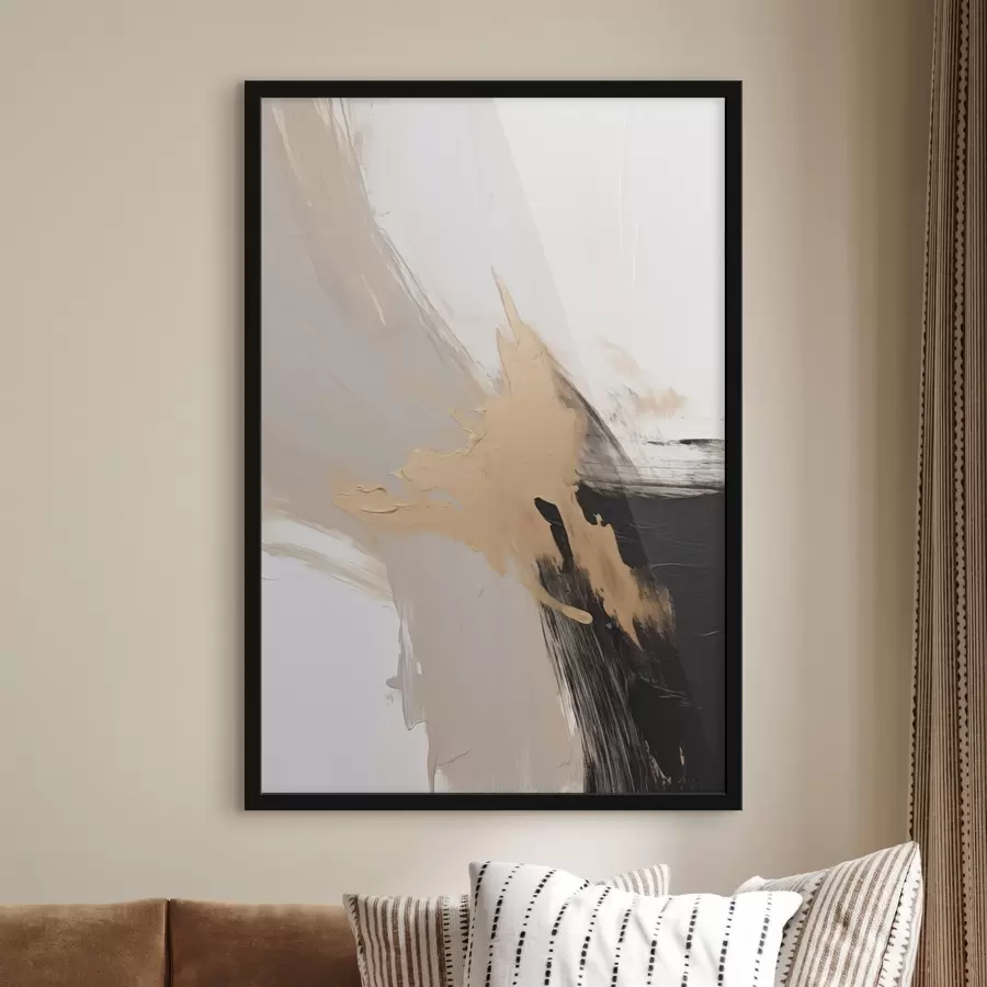 Fototapeedid Dünaamiline abstraktsioon pintslitõmmete imitatsioon f45126