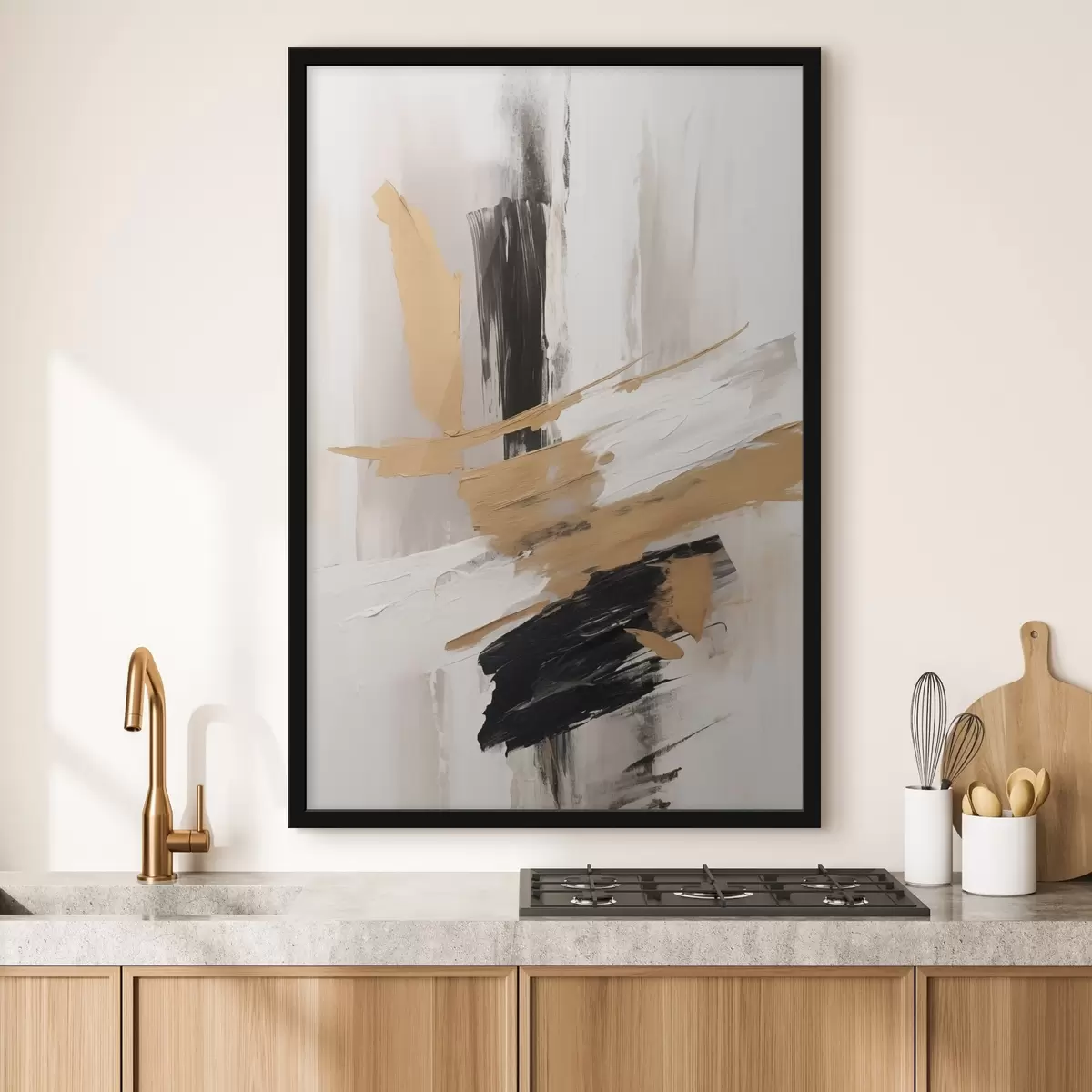 Plakat Kaasaegne abstraktsioon imitatsioon pintslitõmbed f45127