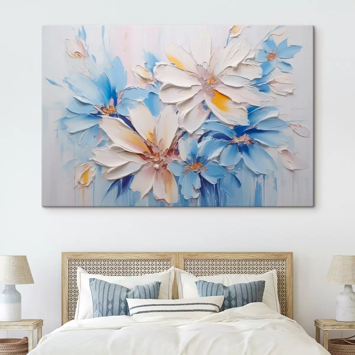 Pilt Lilled abstraktne imitatsioon pintslitõmbed s45115