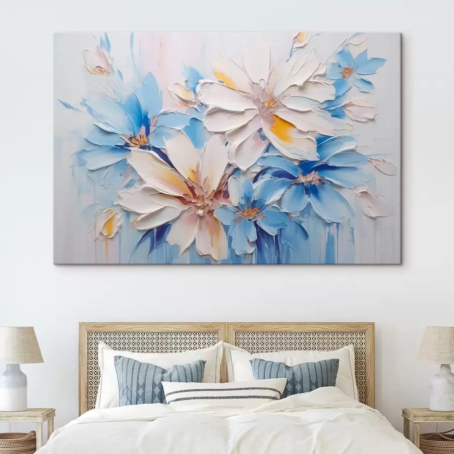 Pilt Lilled abstraktne imitatsioon pintslitõmbed s45115