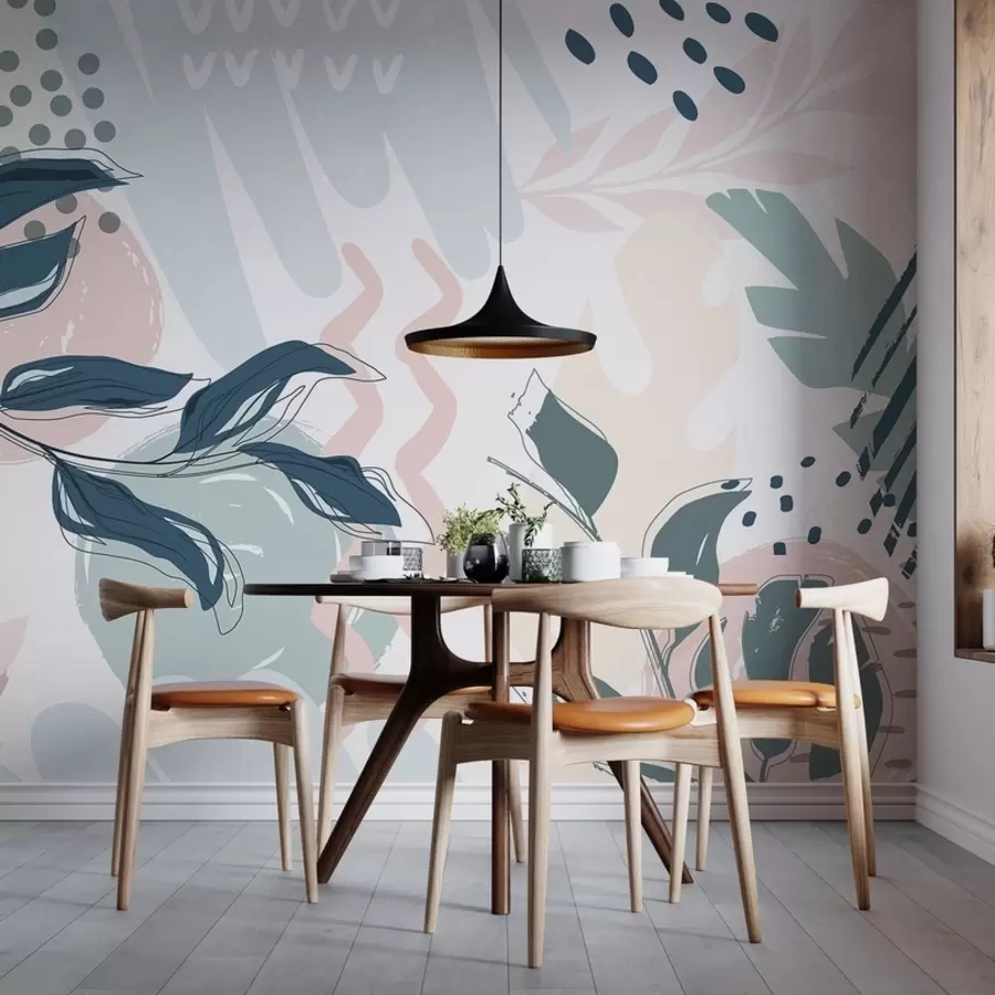 Fototapeedid Abstraktsed lehed w04281v1