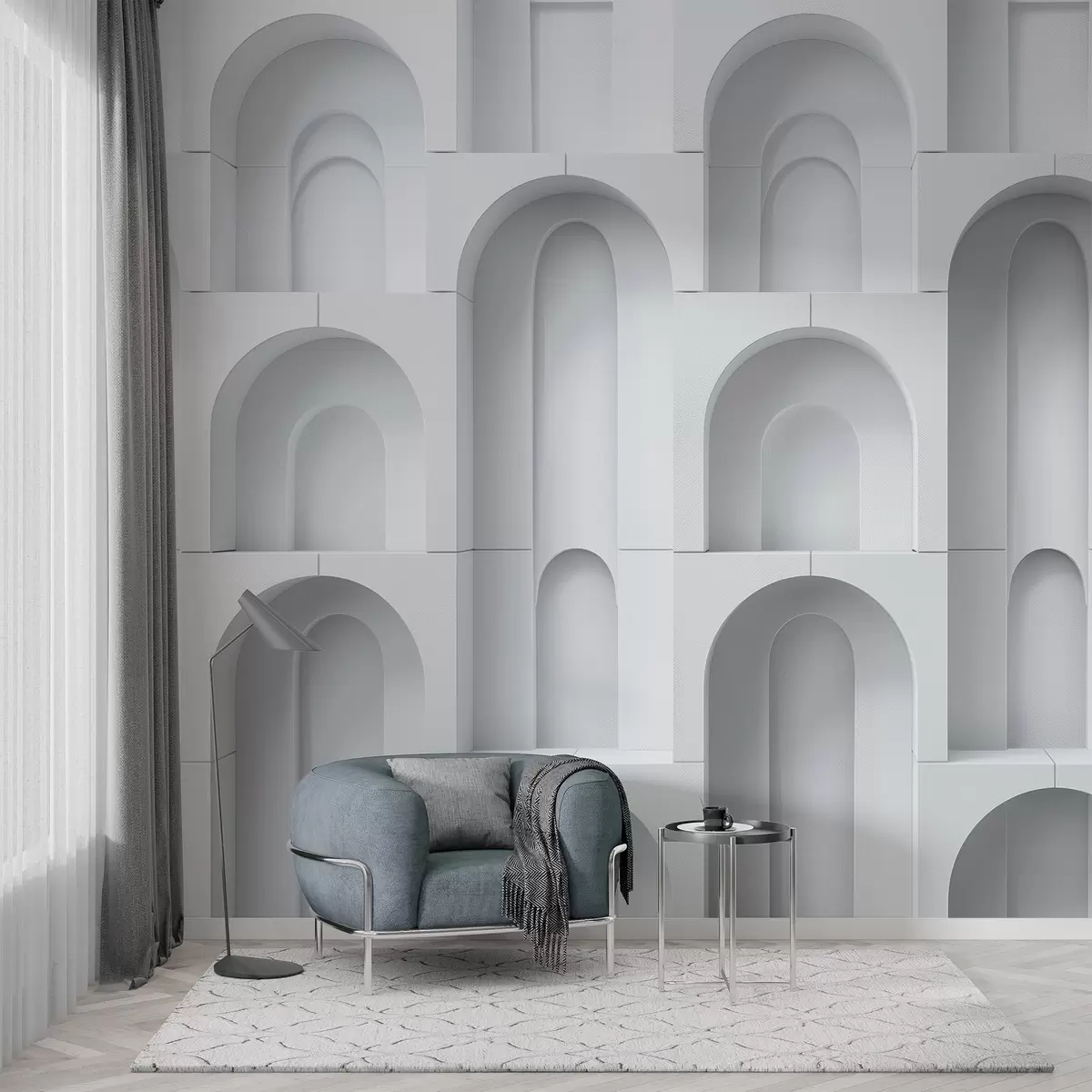 Fototapeedid ruumilised kaarjad w04282