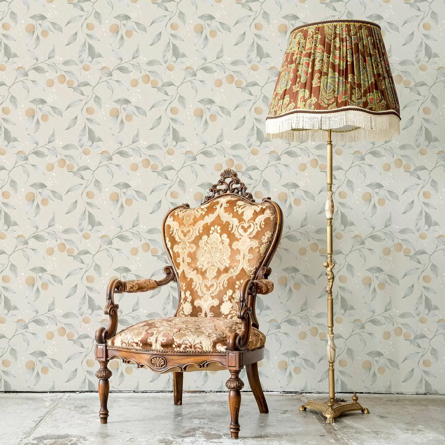 Fototapeedid Heledad oksad oranžide marjadega a00344