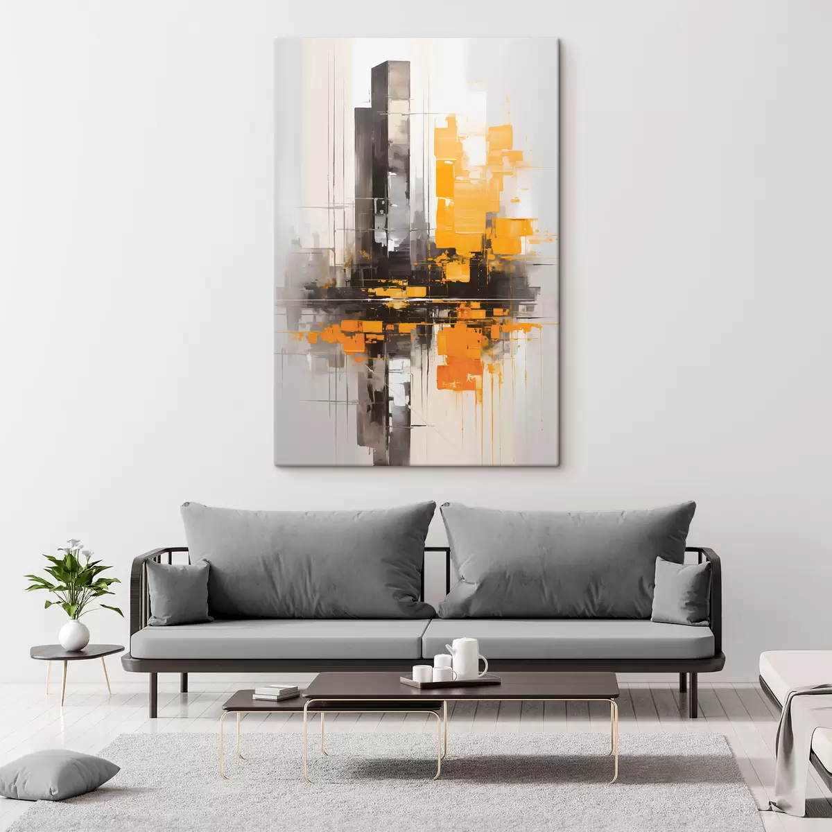 Pilt Abstraktsioon koos pilvelõhkujatega s45162