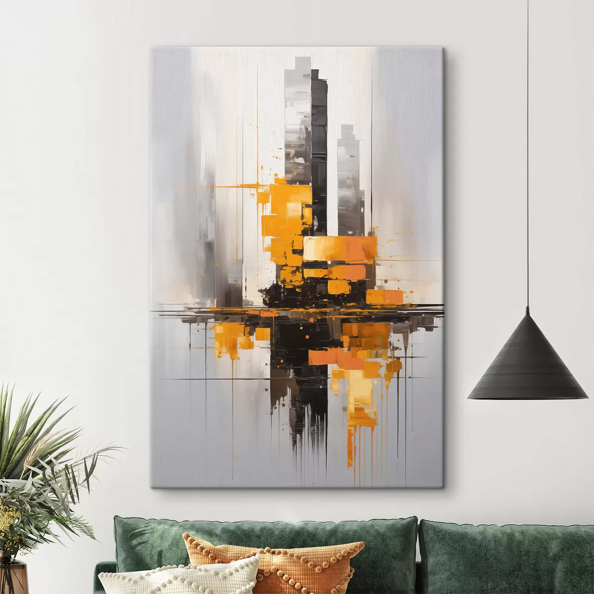 Pilt Abstraktsioon koos pilvelõhkujatega s45163