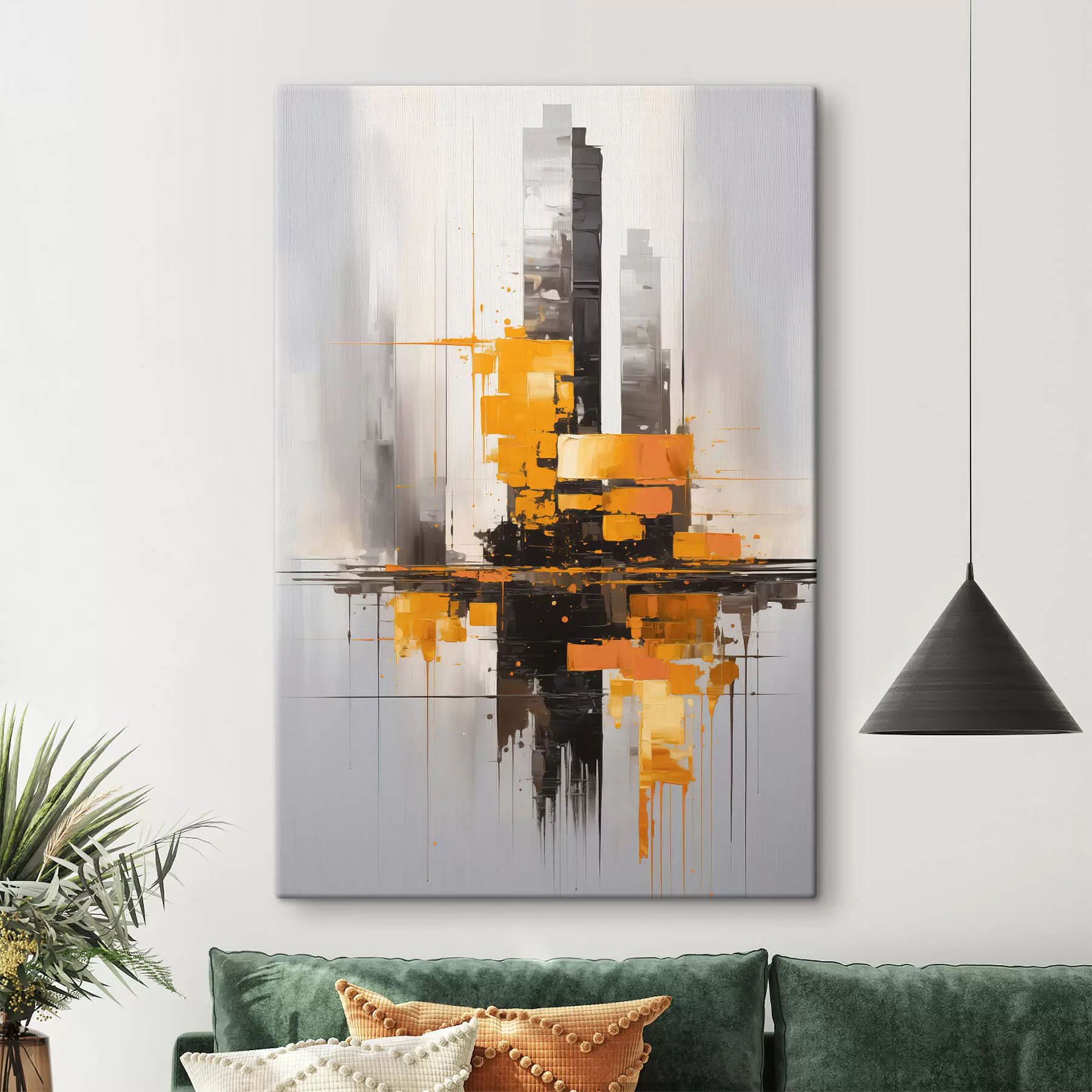 Pilt Abstraktsioon koos pilvelõhkujatega s45163