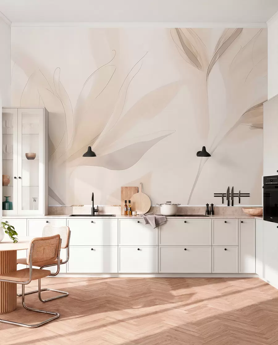 Fototapeedid Kerge abstraktne lehed w04243