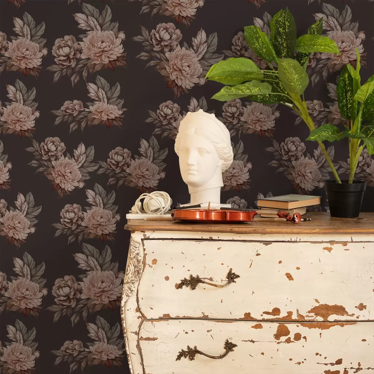 Tapeet Retro roosid a00419v1