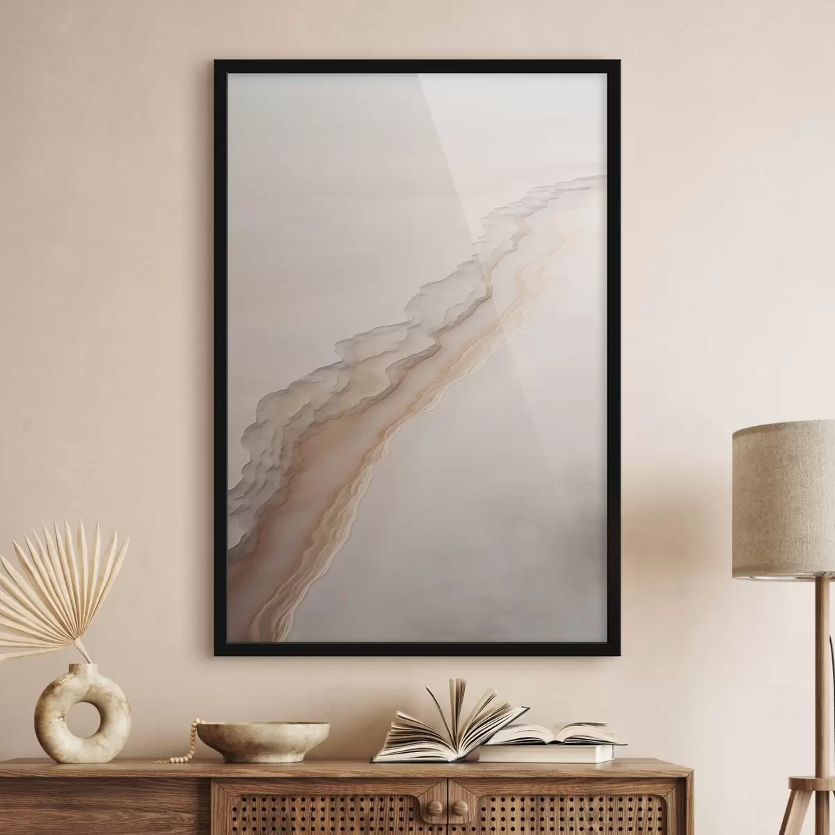 Plakat Minimalistlik kõrbemaastik f45205