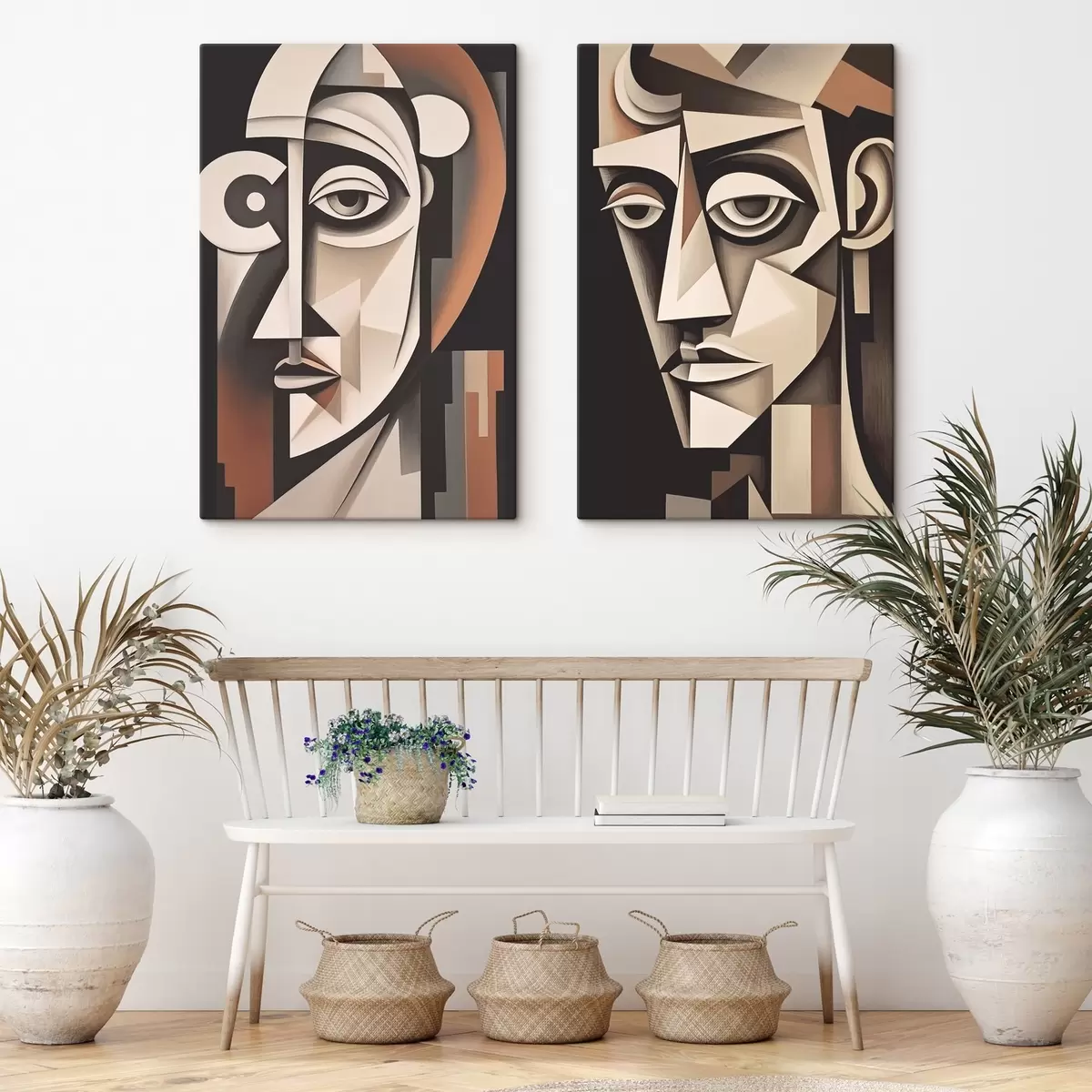 Pilt Abstraktsed portreed kubistlikus stiilis m00550