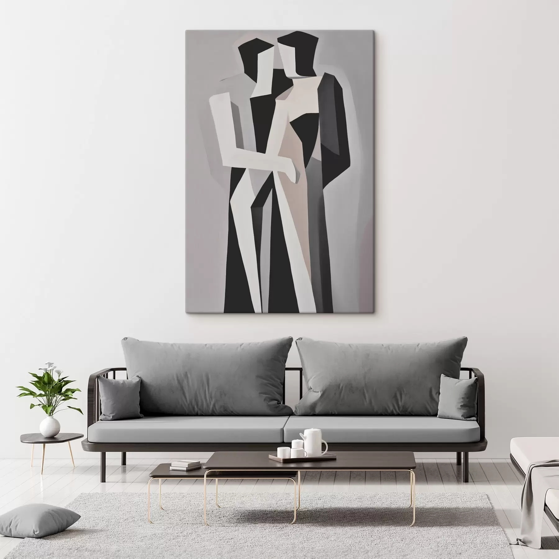 Pilt Abstraktsed joonised ühevärviliselt s45155