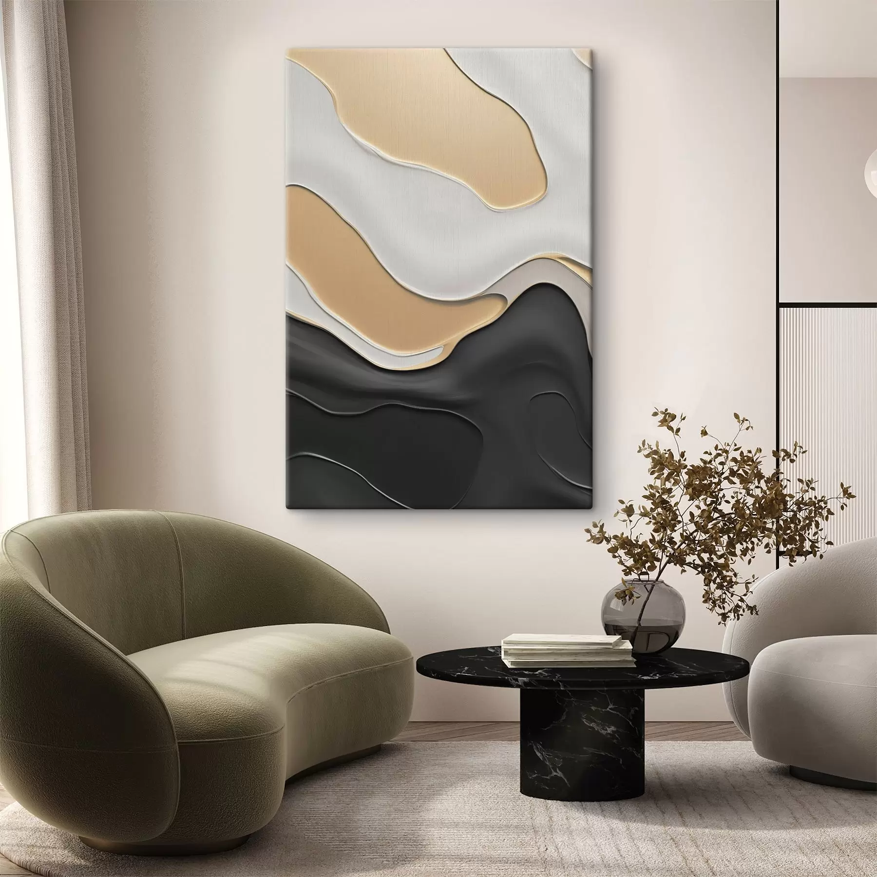 Pilt Abstraktsed elegantsed kõverad s45203