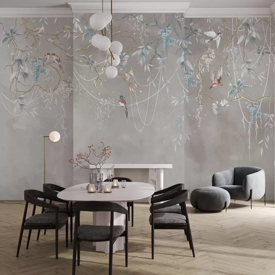 Fototapeedid Sama teema, kuid siniste viinamarjadega w04302v1