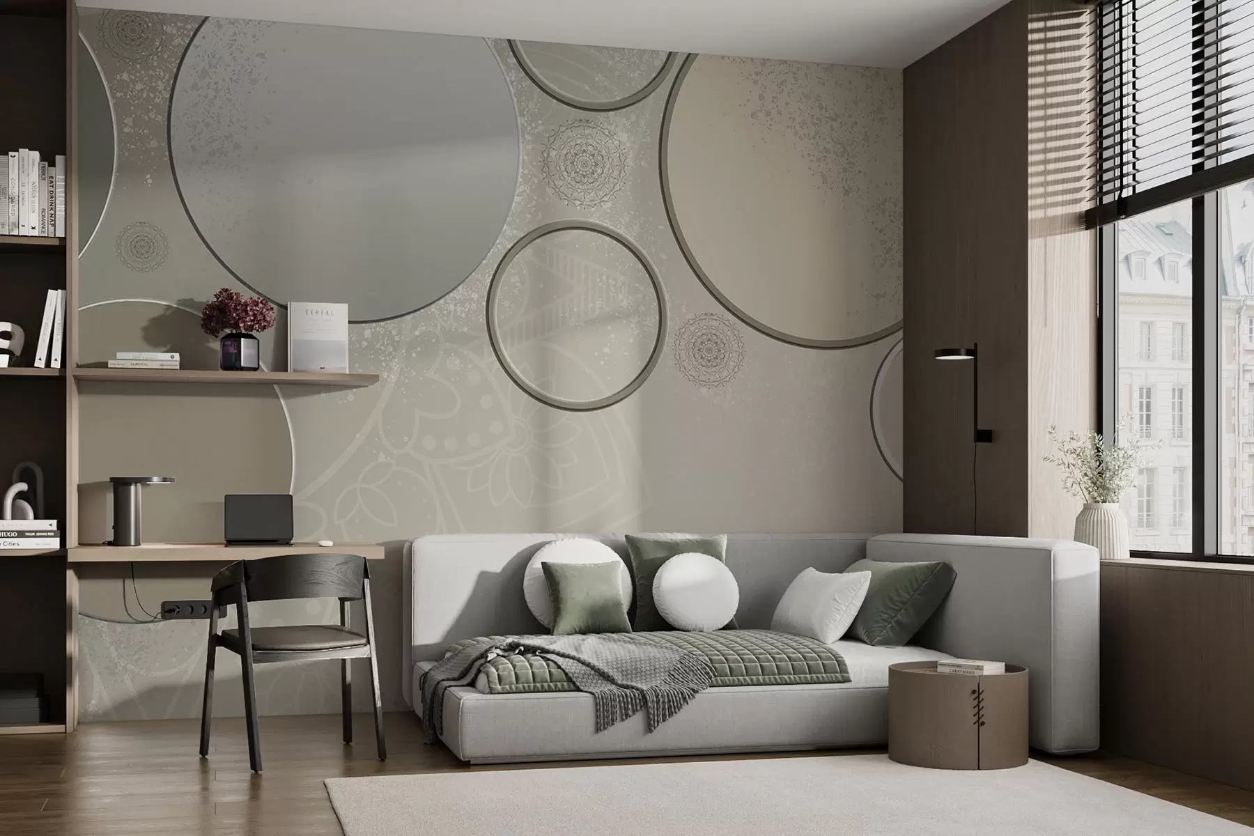 Fototapeedid Erinevad ringid läbipaistval taustal w09181