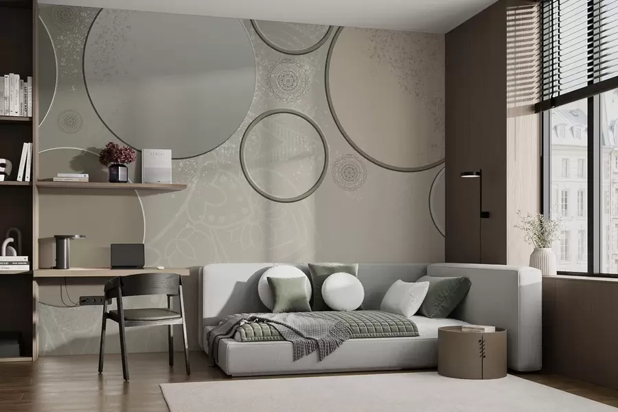 Fototapeedid Erinevad ringid läbipaistval taustal w09181