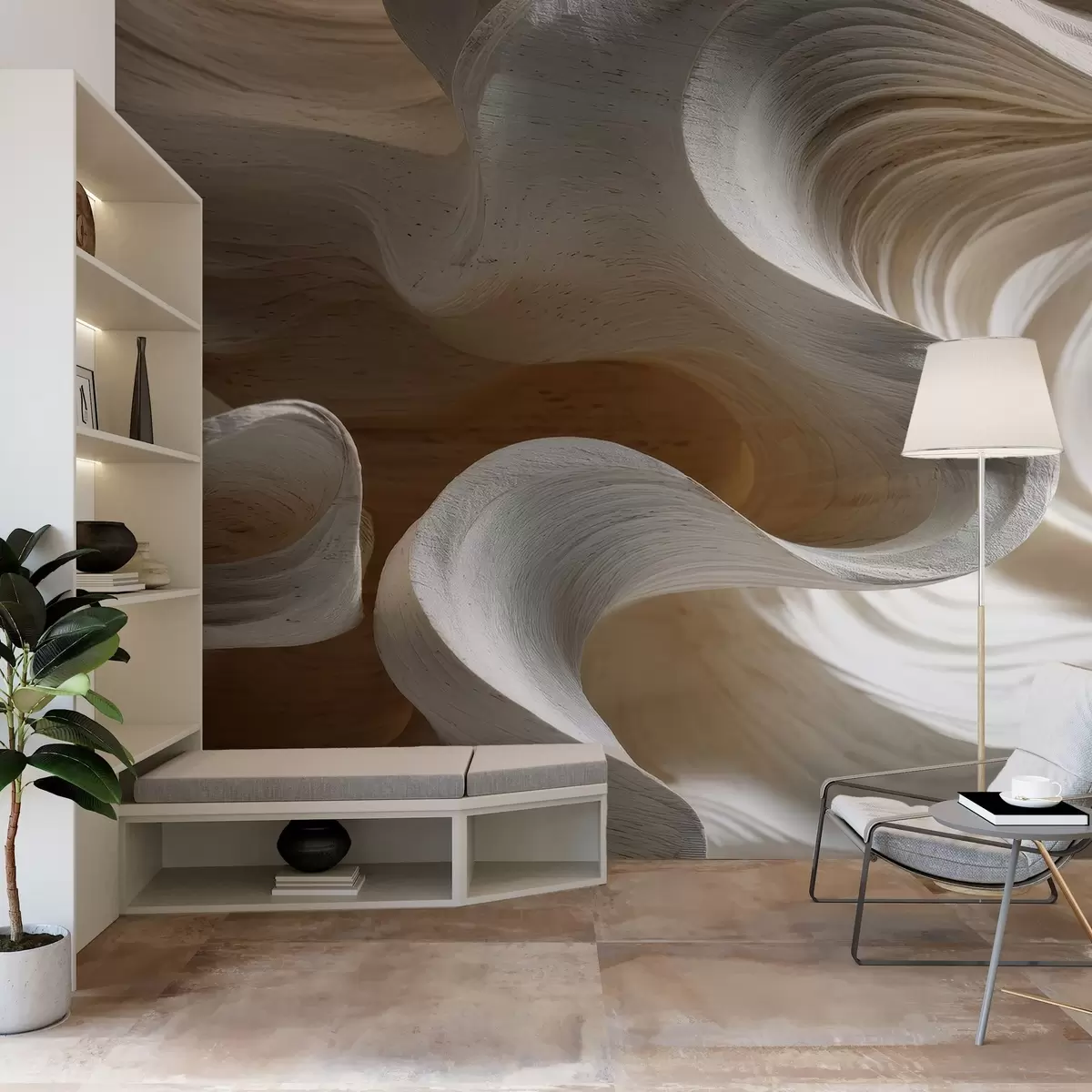 Fototapeedid Puidust lainete imitatsioon w04316