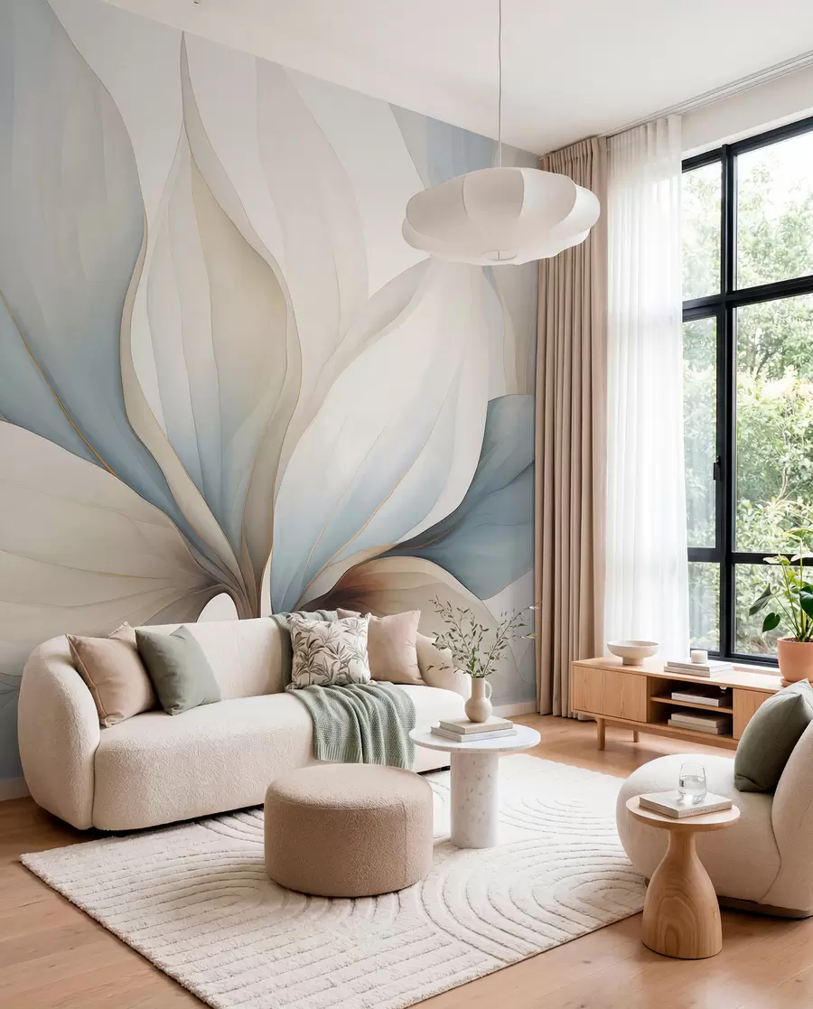 Fototapeedid Akvarell suured kroonlehed w04317