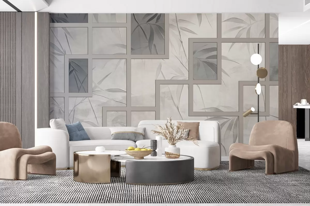 Fototapeedid Bambus ja geomeetria w04319