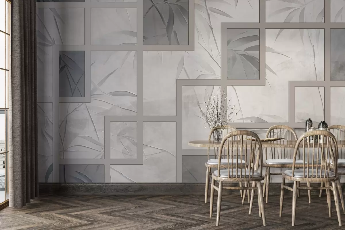 Fototapeedid Bambus ja geomeetria w04319