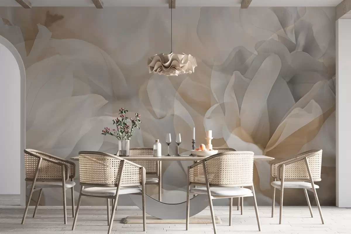 Fototapeedid Poolläbipaistvad lilled w04320