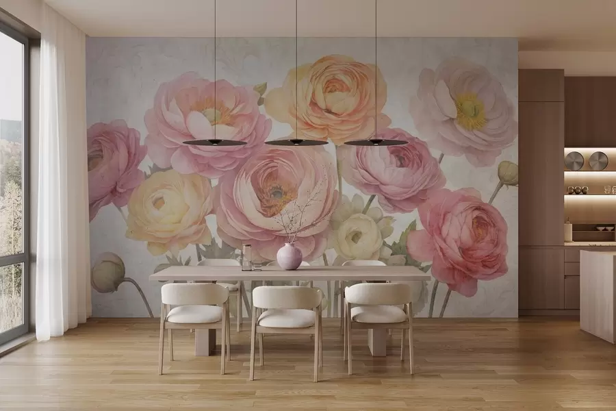 Fototapeedid Vintage kimp ranunculus w04326