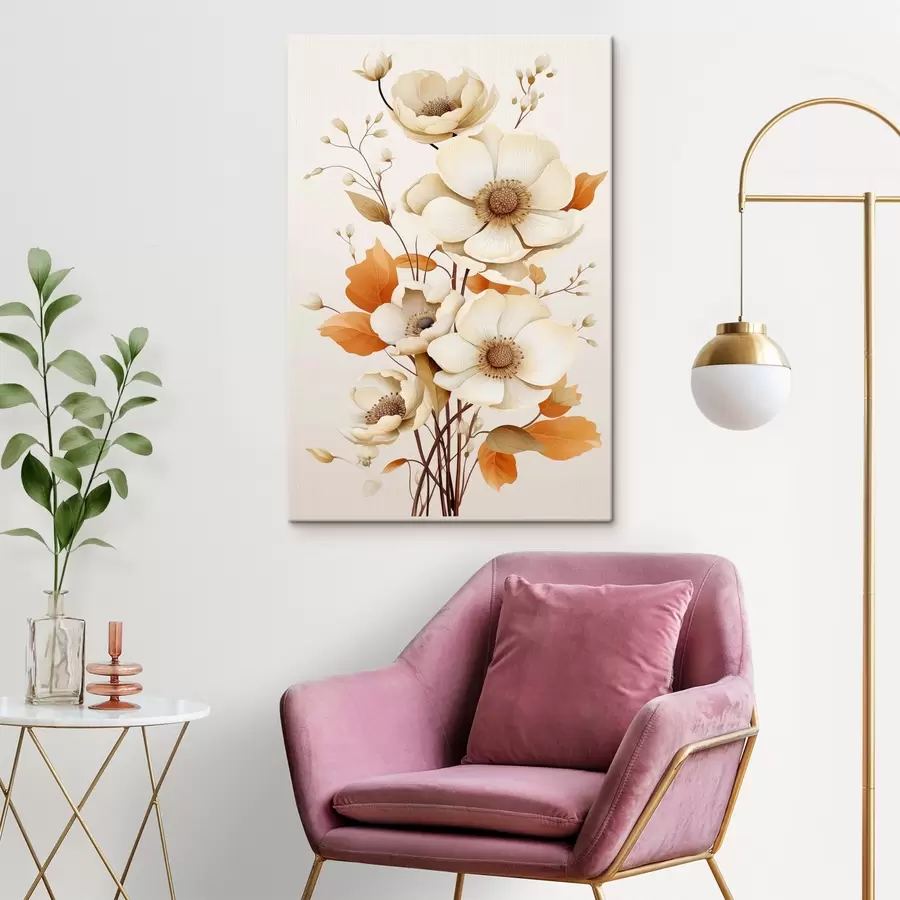 Pilt Heledad lilled beežil taustal s44549