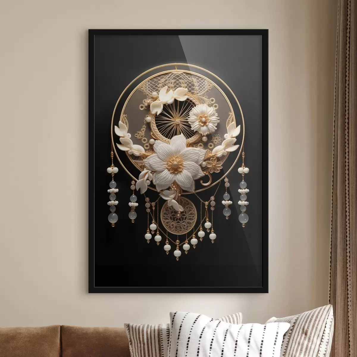 Plakat Abstraktsioon tumedal taustal f44552