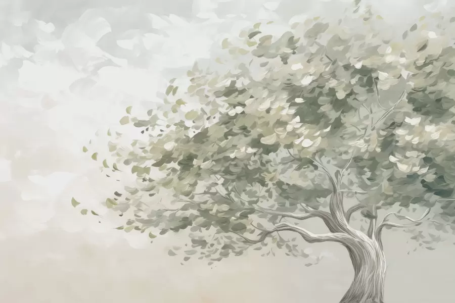 Fototapeedid Puu imitatsioon maali w04356