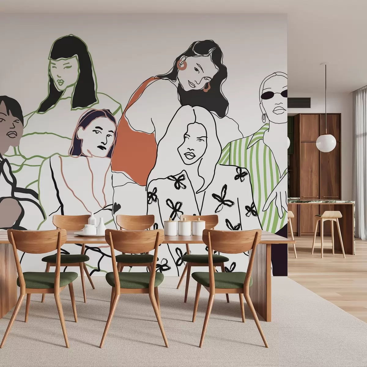 Fototapeedid Tüdrukud w04359