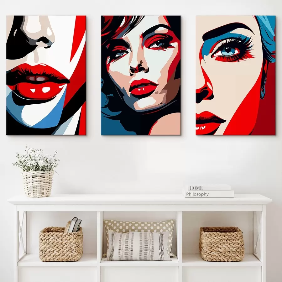 Pilt Värvilised näod m00558