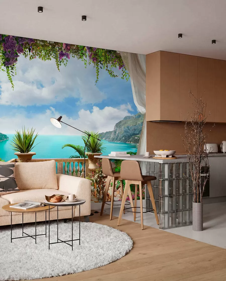 Fototapeedid Veranda, vaatega lahele u68055