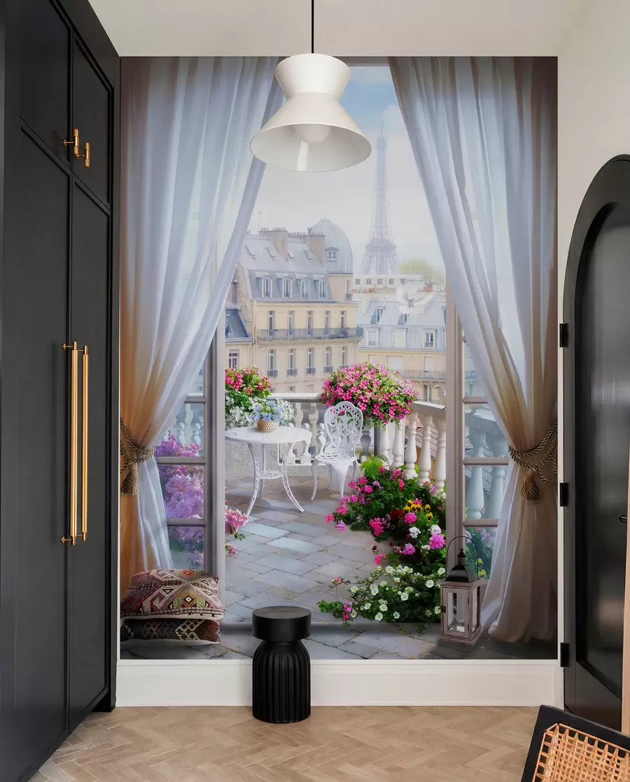 Fototapeedid Pariis, vaade aknast u79425
