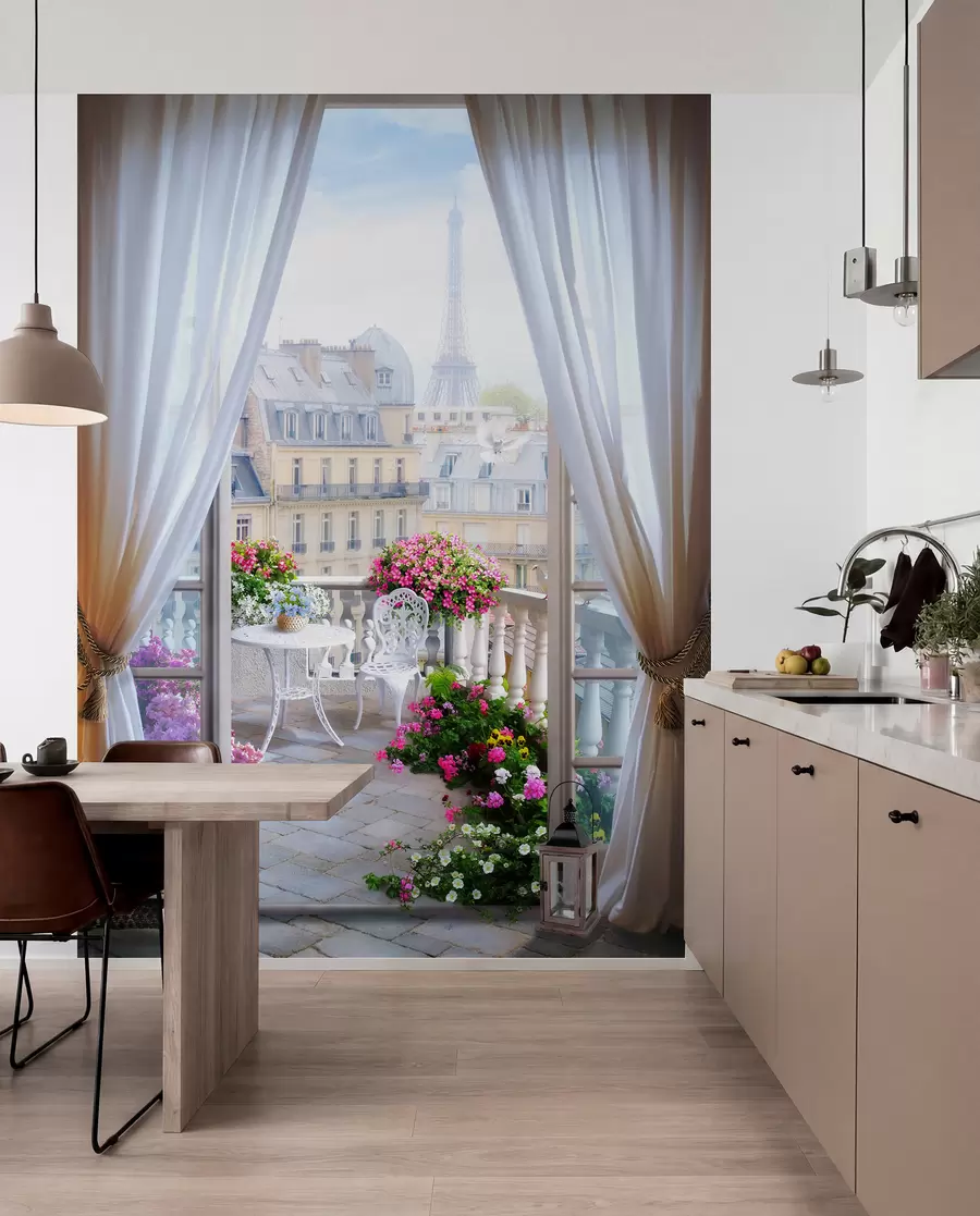 Fototapeedid Pariis, vaade aknast u79425