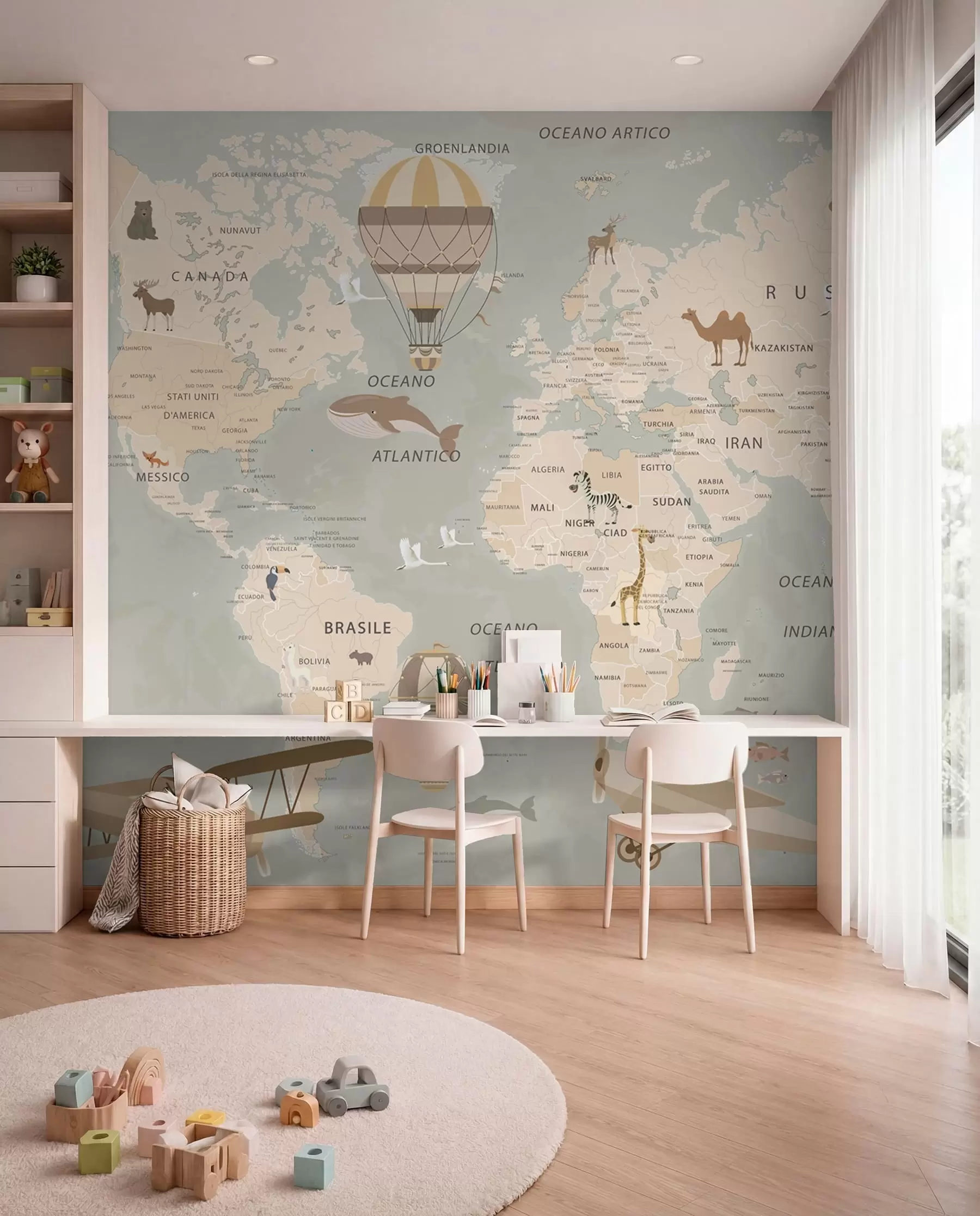 Fototapeedid Väike atlas itaalia keeles u79997