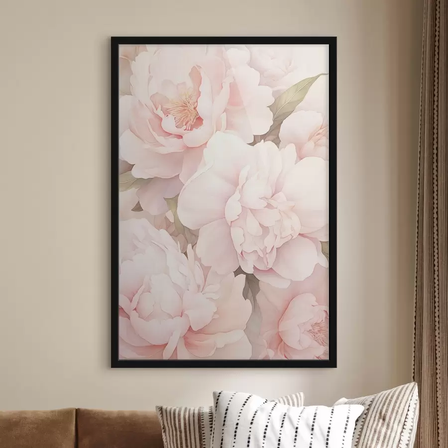 Fototapeedid Erinevate värvidega pojengid f45294