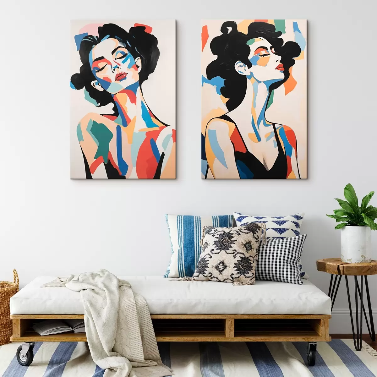 Pilt Abstraktsed naiste portreed m00543