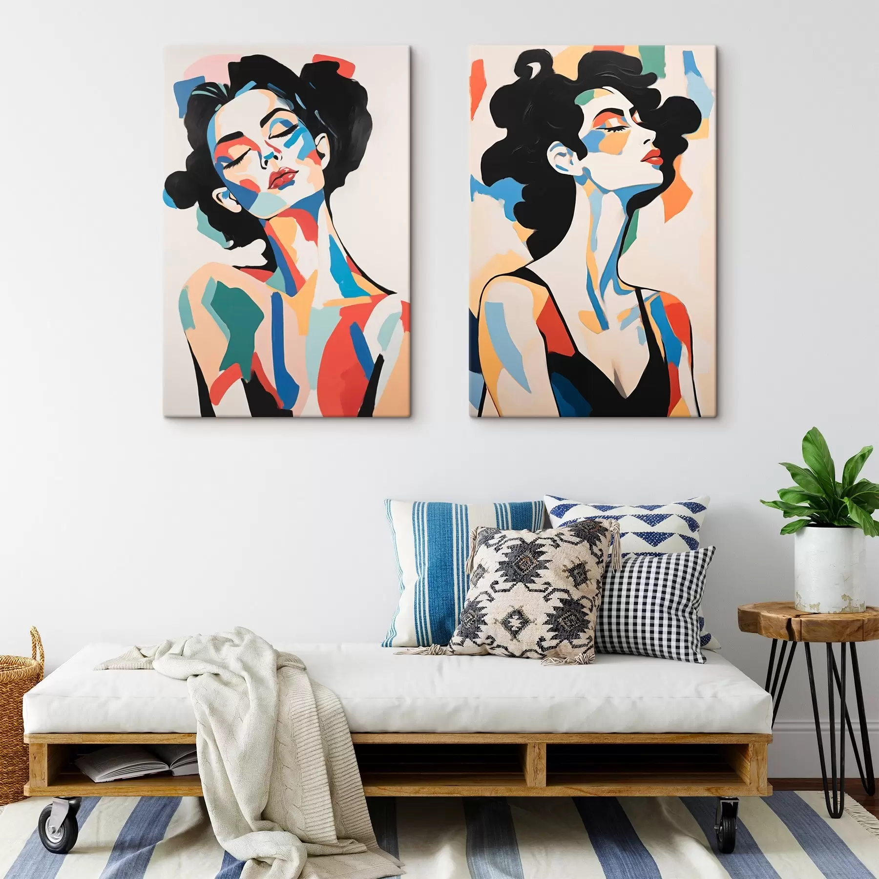 Pilt Abstraktsed naiste portreed m00543