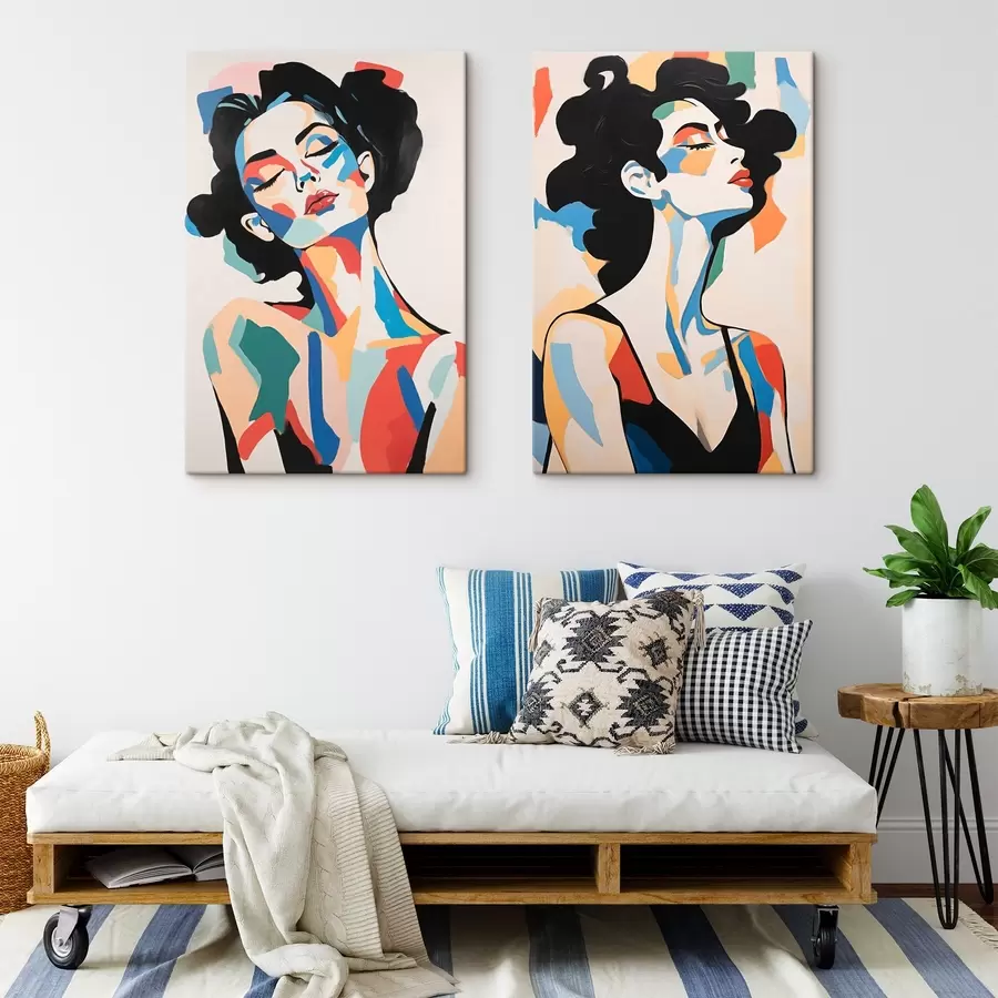 Pilt Abstraktsed naiste portreed m00543