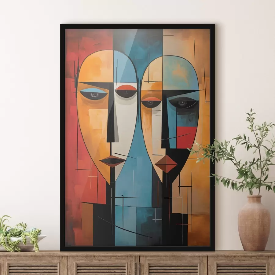 Fototapeedid Abstraktsed näod f45236