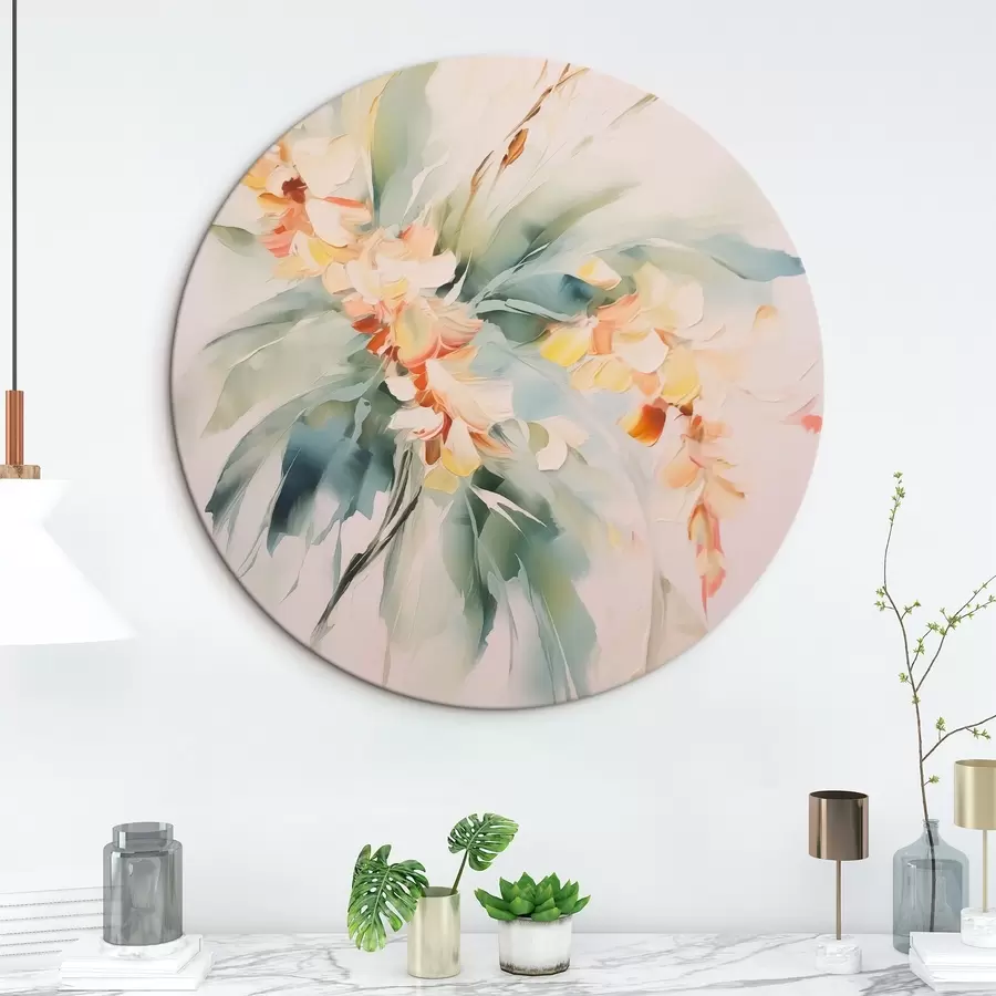 Pilt Abstraktsed lilled lehestikus r45305