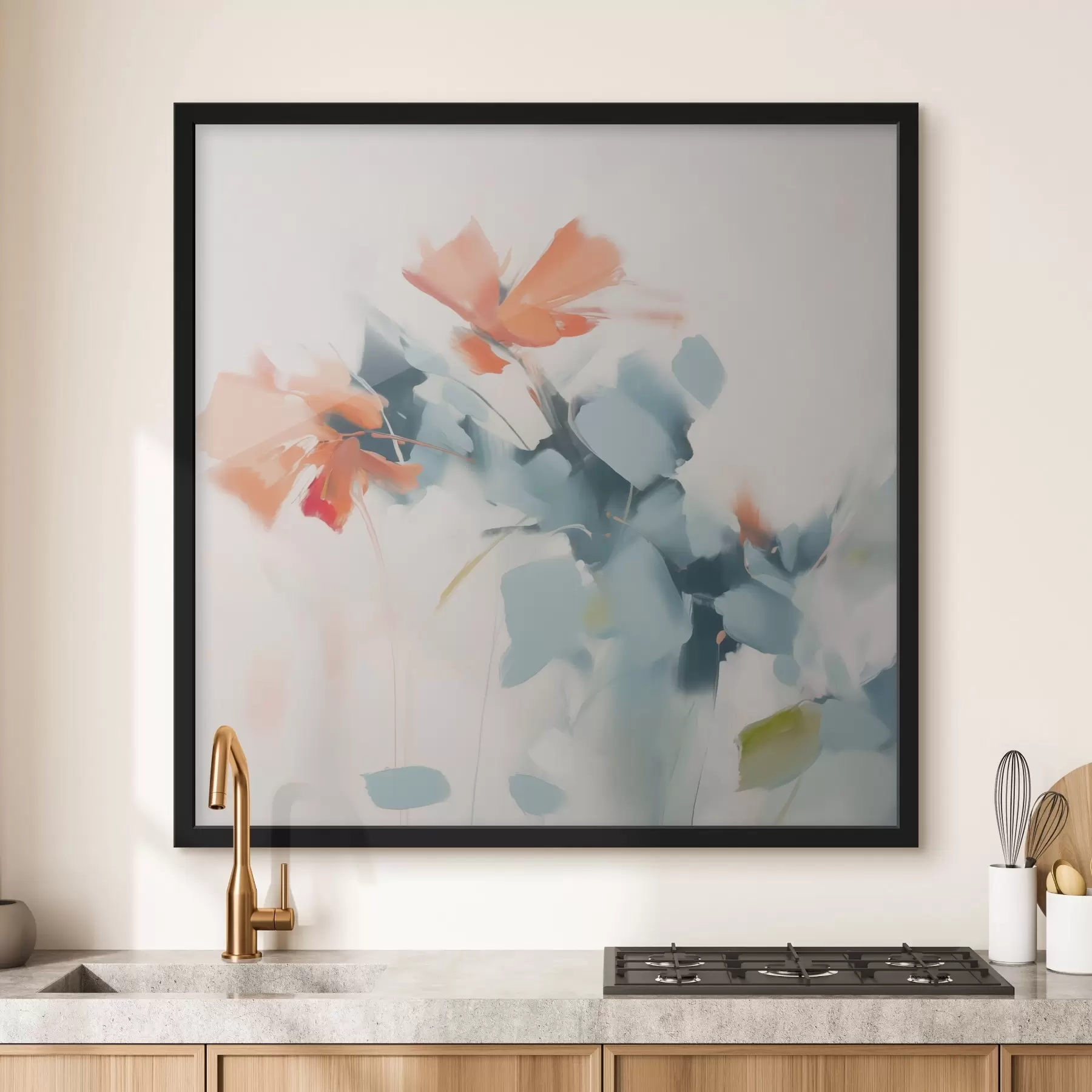 Fototapeedid Abstraktne lillede imitatsioonimaal f45303