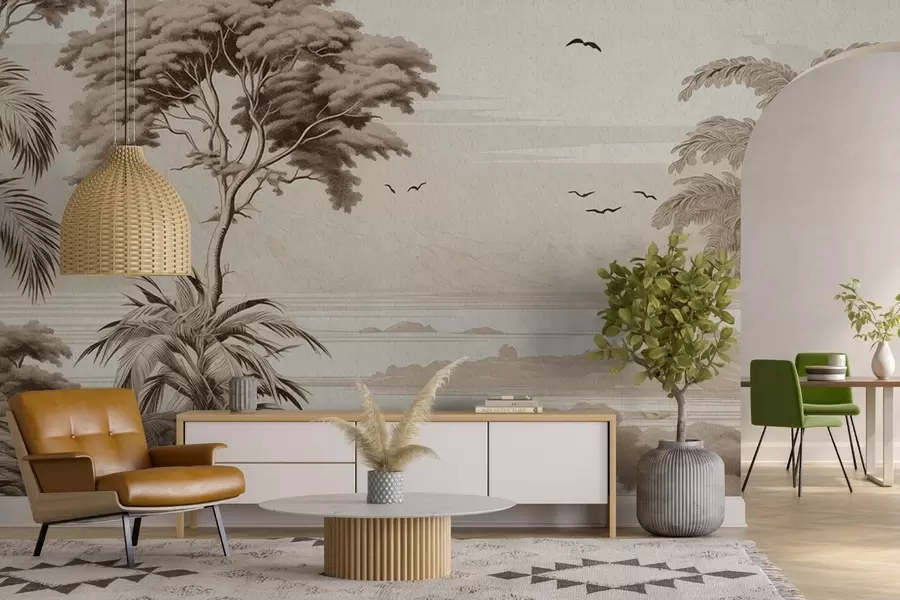 Fototapeedid Puud horisondil w04363