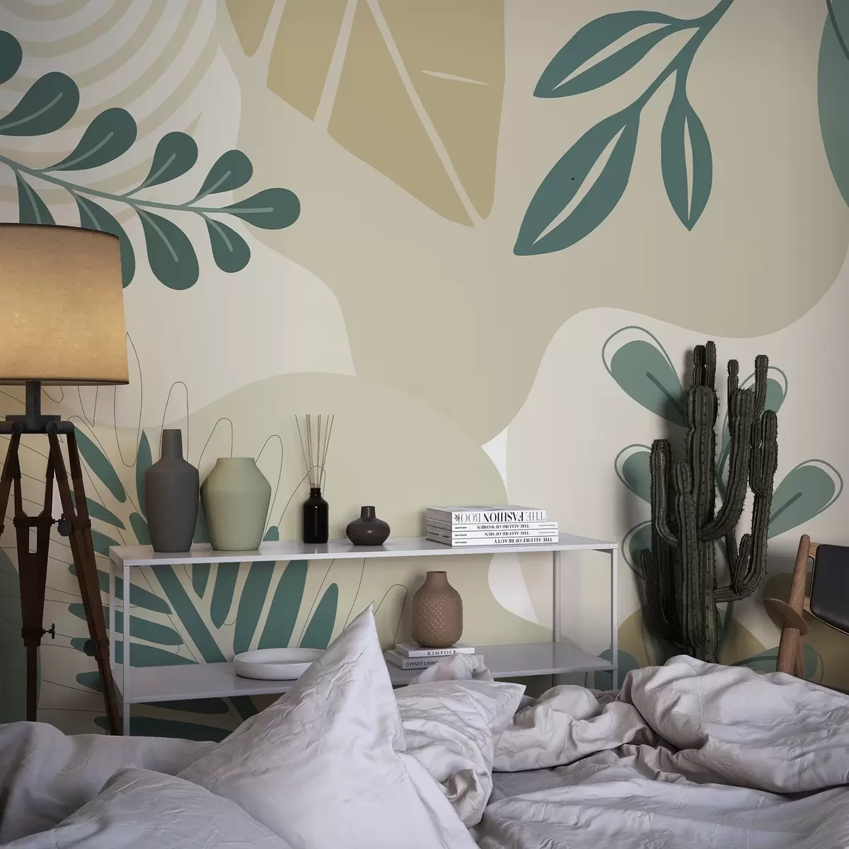 Fototapeedid Abstraktsioon, lehed w04366v2