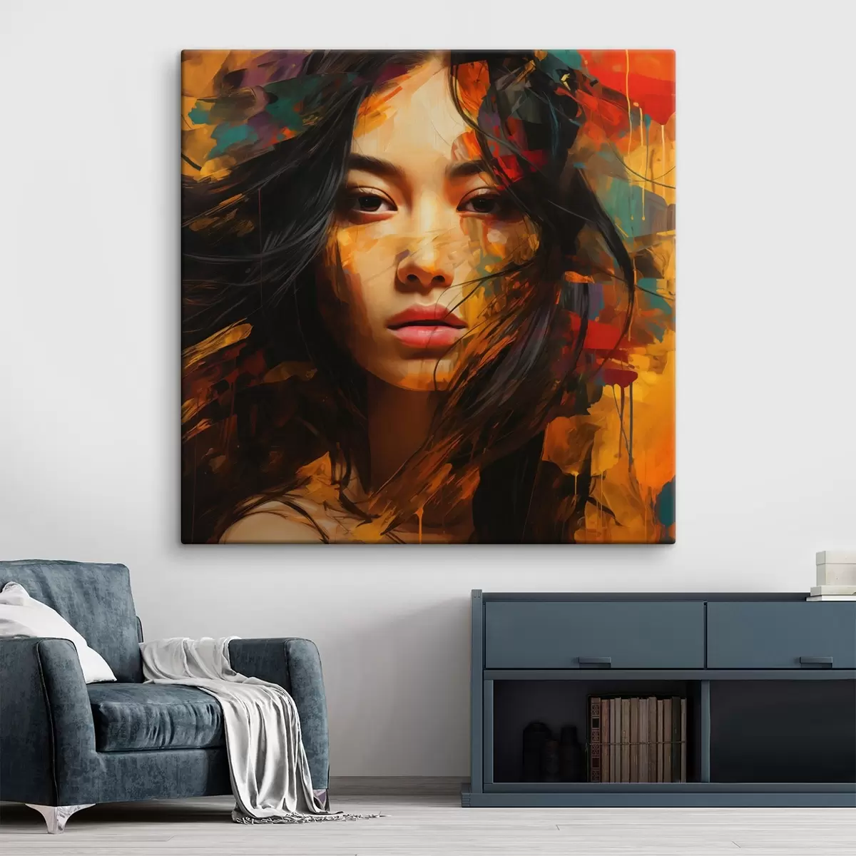 Pilt Naise portree abstraktses kunstistiilis s45039
