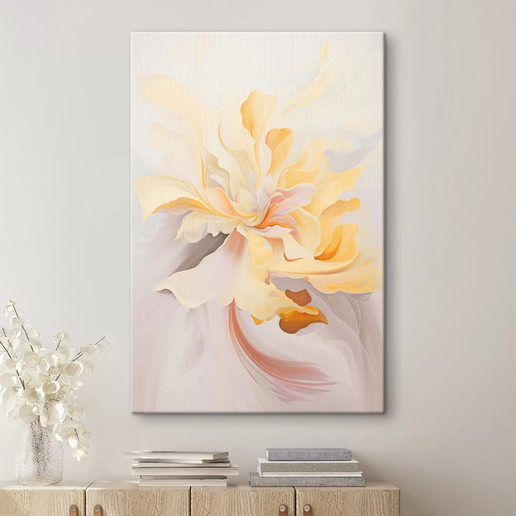 Pilt Õrn lill: abstraktne maal pastelsetes toonides s45256