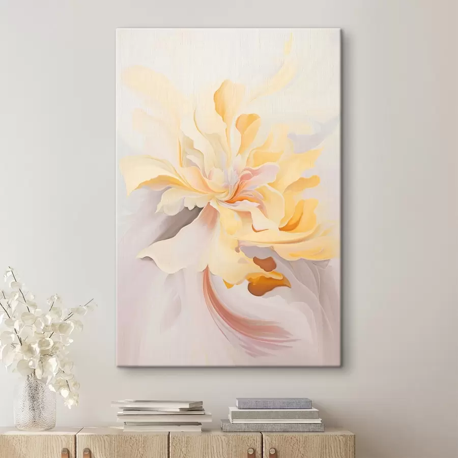 Pilt Õrn lill: abstraktne maal pastelsetes toonides s45256