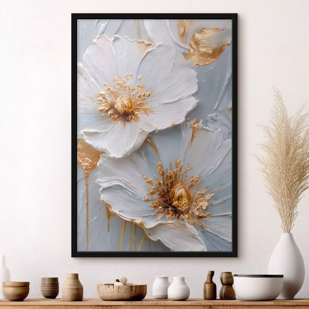 Plakat Tekstuursed marekad: ekspressiivsete pintslitõmmetega impastokunst f45241