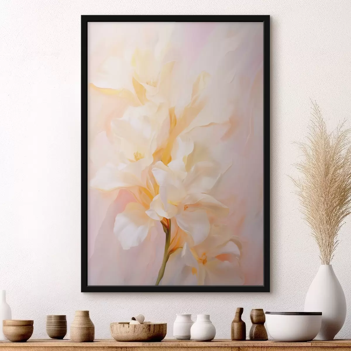 Plakat Lilleõis: abstraktne visand heledates toonides f45257