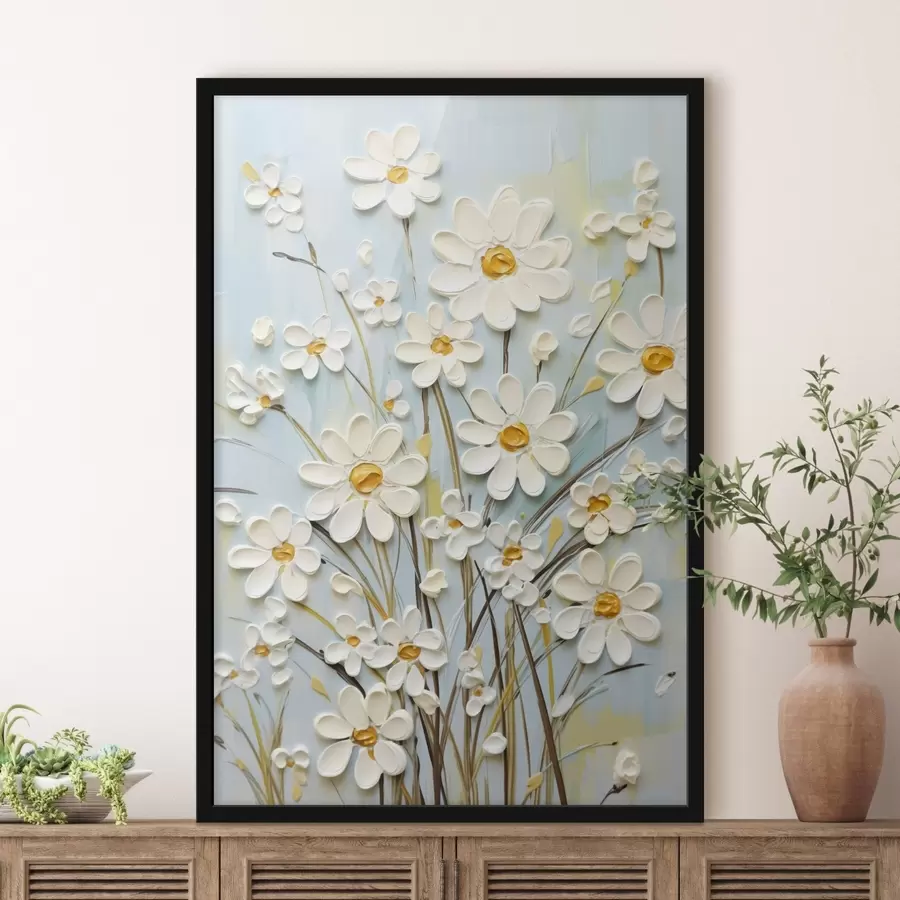 Fototapeedid Tekstuursed marekad: ekspressiivsete pintslitõmmetega impastokunst f45266