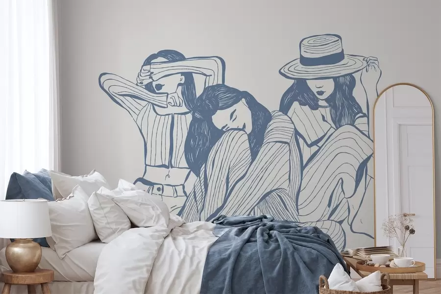 Fototapeedid Tüdrukute sinise varjundid w04384v1